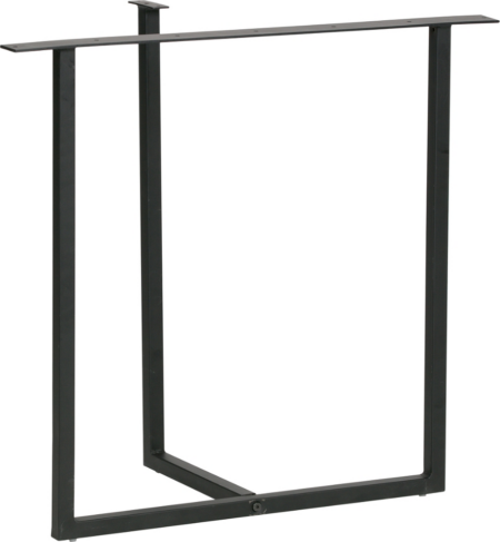 Understel/bordben WOOOD Tablo W-Leg til plankebord, pulverlakeret metal mat sort, H72 cm