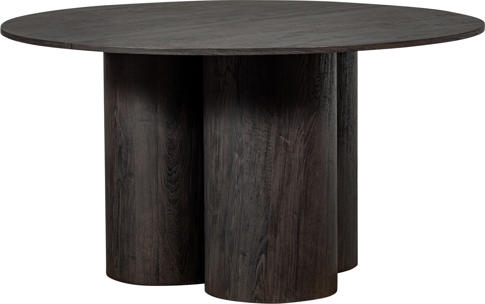 WOOOD Collection Oona rundt spisebord Ø140 cm MDF mørkebrun robust design til 4-6 personer WOOOD Collection Oona rundt spisebord Ø140 cm MDF mørkebrun robust design til 4-6 personer