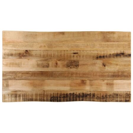 Bordplade 120 x 60 x 2,5 cm med naturlig kant i massivt mangotræ