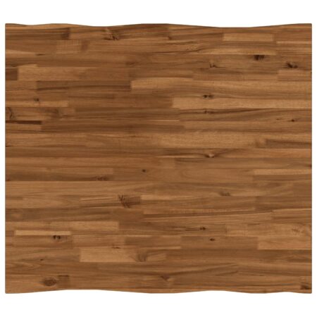 Bordplade i akacietræ med live edge - 90 x 80 cm