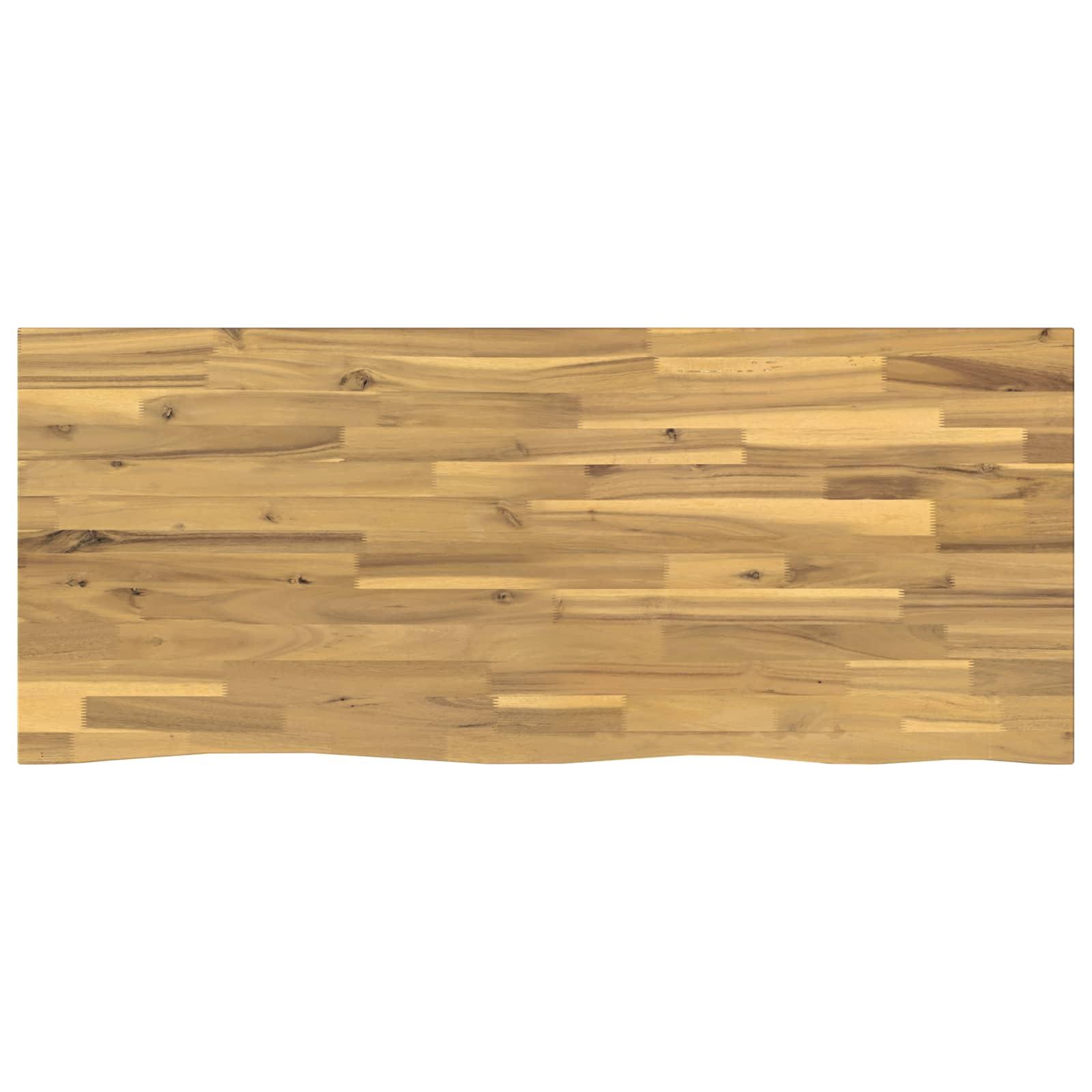 Bordplade i massivt akacietræ 120 x 50 cm - rektangulær Bordplade i massivt akacietræ 120 x 50 cm - rektangulær