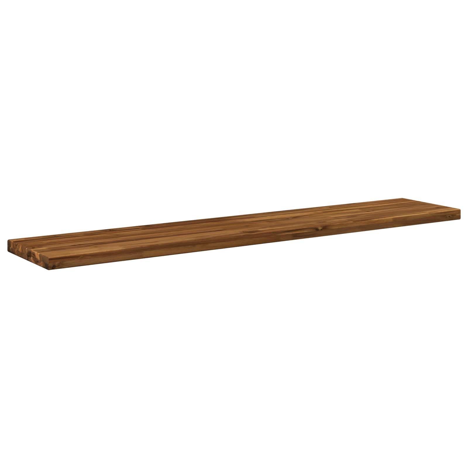Bordplade i massivt akacietræ 140 x 30 cm - natur Bordplade i massivt akacietræ 140 x 30 cm - natur