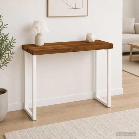 Bordplade i massivt akacietræ 80 x 20 x 3,2 cm - natur
