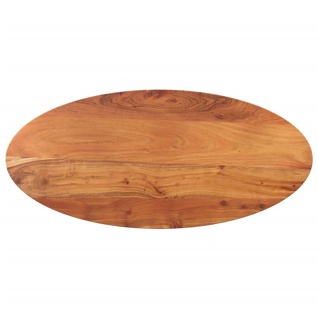 Bordplade i massivt akacietræ 80 x 40 x 2,5 cm - oval Bordplade i massivt akacietræ 80 x 40 x 2,5 cm - oval