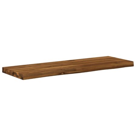 Bordplade i massivt akacietræ 90 x 30 cm - natur
