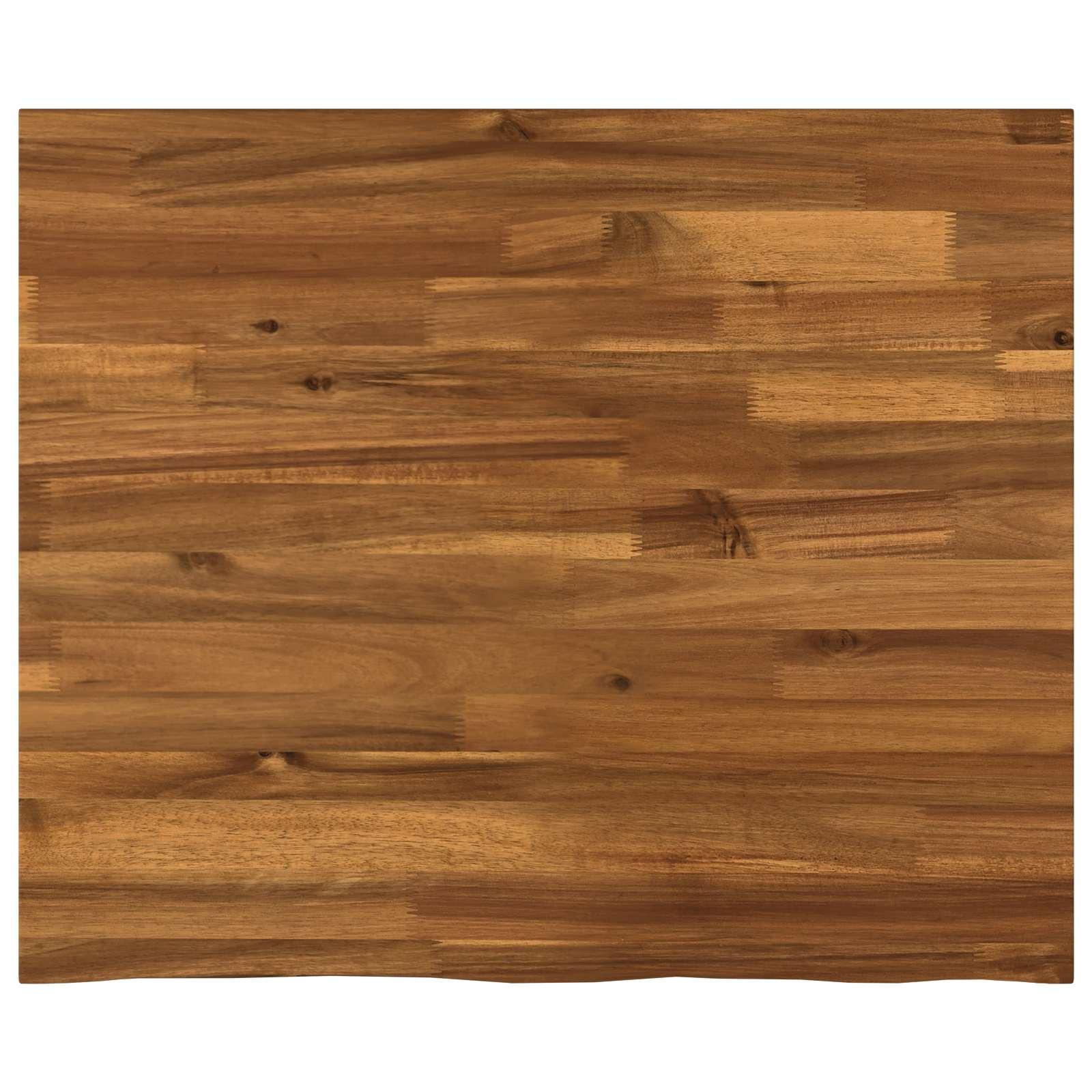 Bordplade i massivt akacietræ 90 x 40 cm - natur Bordplade i massivt akacietræ 90 x 40 cm - natur