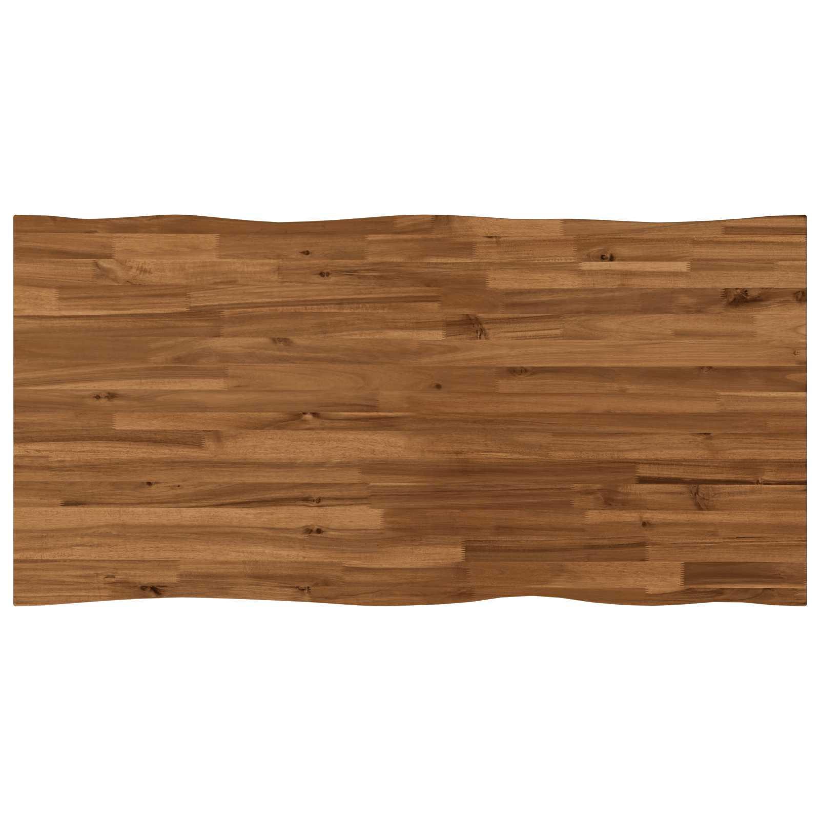Bordplade i massivt akacietræ med live edge 120 x 60 cm Bordplade i massivt akacietræ med live edge 120 x 60 cm