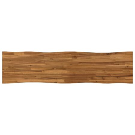 Bordplade i massivt akacietræ med live edge - 140 x 40 cm
