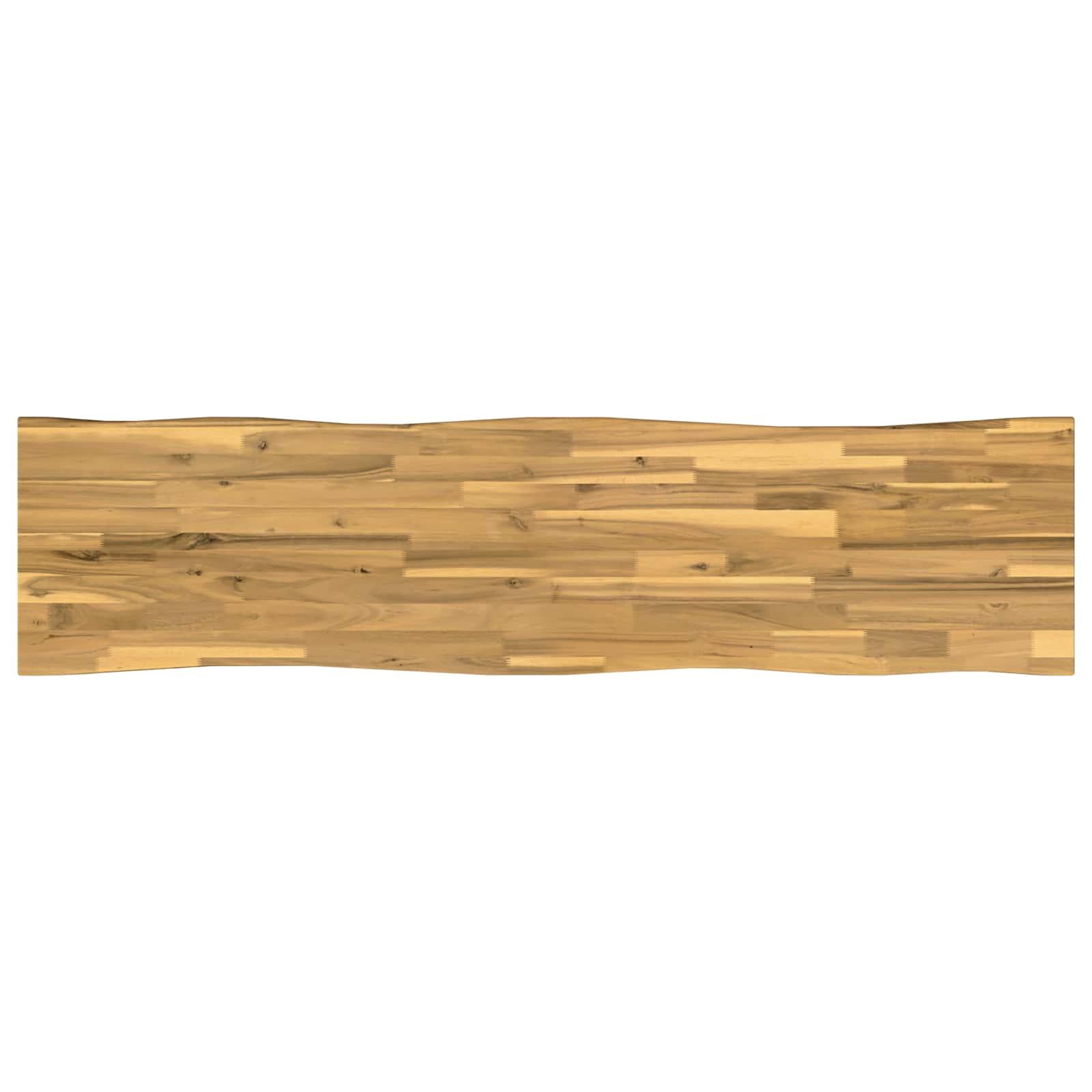Bordplade i massivt akacietræ med live edge - 140 x 40 x 3,2 cm Bordplade i massivt akacietræ med live edge - 140 x 40 x 3,2 cm
