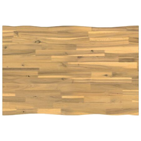 Bordplade i massivt akacietræ med live edge 70 x 60 cm