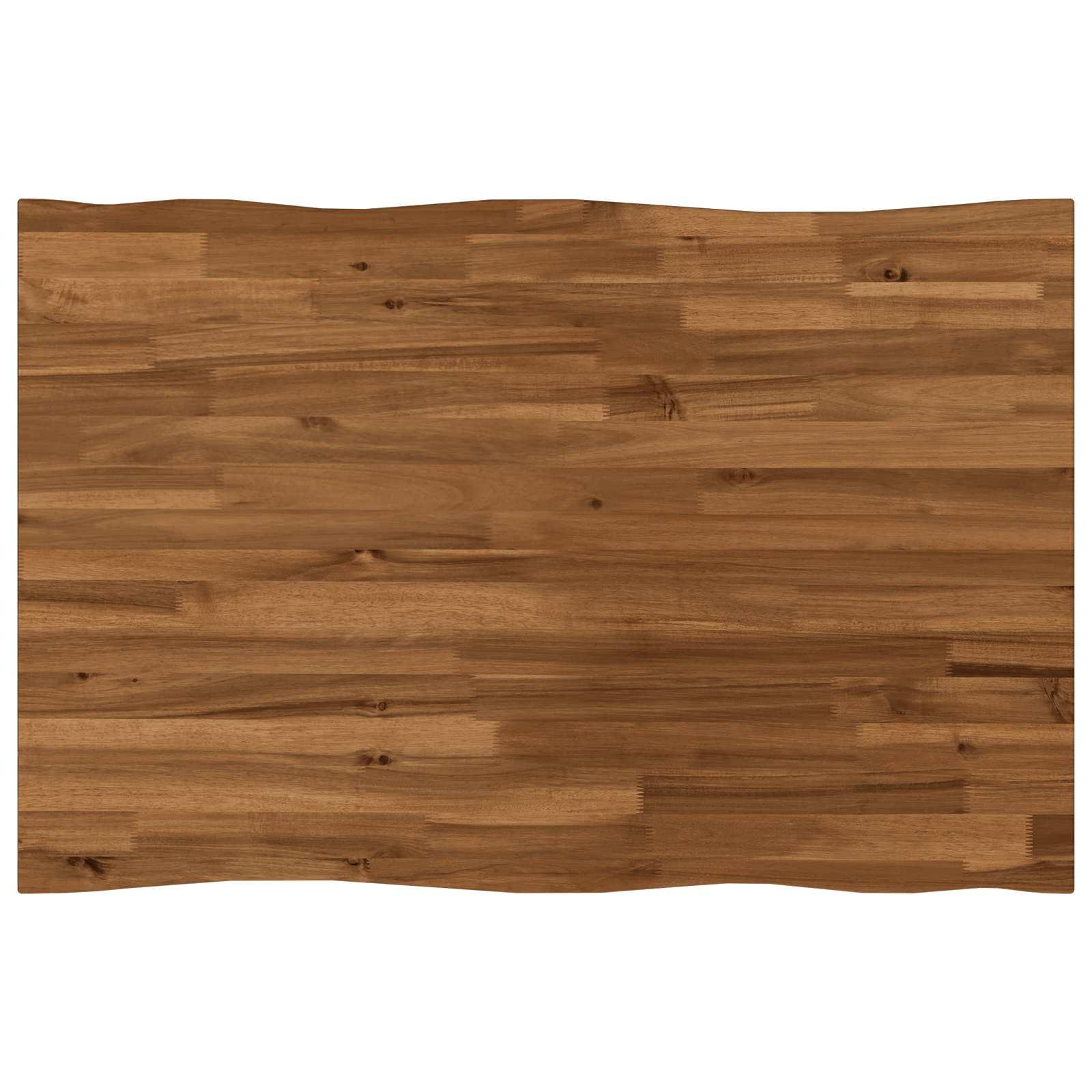 Bordplade i massivt akacietræ med live edge - 80 x 60 cm Bordplade i massivt akacietræ med live edge - 80 x 60 cm