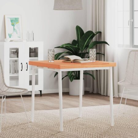 Bordplade i massivt bøgetræ 70 x 70 x 4 cm - firkantet