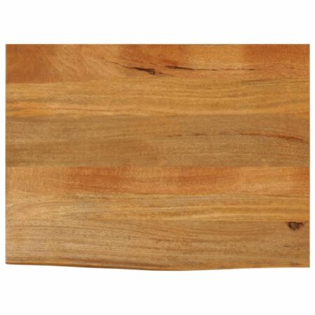 Bordplade i massivt mangotræ 80 x 60 x 2,5 cm - naturlig kant