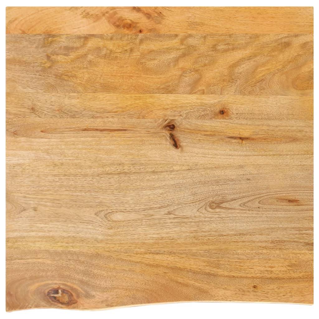 Bordplade med naturlig kant i massivt mangotræ - 40 x 40 x 2,5 cm Bordplade med naturlig kant i massivt mangotræ - 40 x 40 x 2,5 cm