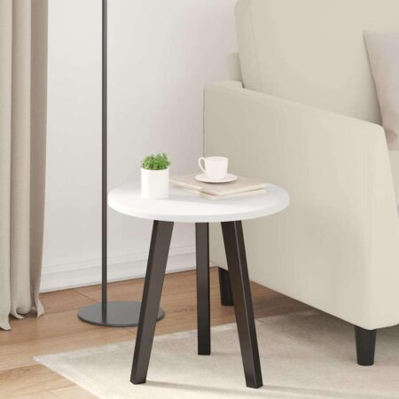 Bordplade rund Ø 40 x 1,5 cm - hvid