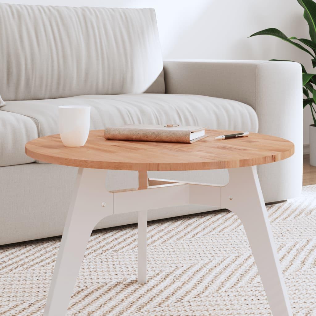 Bordplade rund i massivt bøgetræ - Ø60 x 1,5 cm Bordplade rund i massivt bøgetræ - Ø60 x 1,5 cm