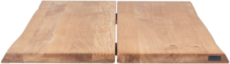Bordplade til plankebord House of Sander Hugin massivt egetræ natur 250x103x4 cm