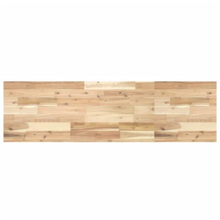 Bordplade til toiletbord 120 x 40 x 4 cm - ubehandlet massivt akacietræ