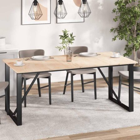 Bordplader 4 stk. 90 x 45 x 1,7 cm massivt fyrretræ