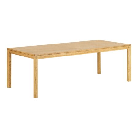 Bowen Spisebord - Spisebord, Eg, Natur, Inkl. To Tillægsplader 100X220-270-320X75 Cm