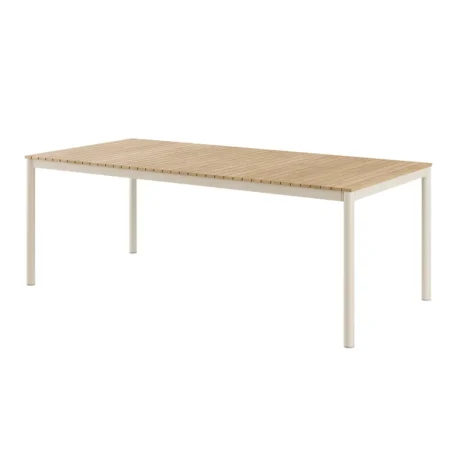 Cinas, Mood Classic spisebord 100x208 cm Sandgrå / teak