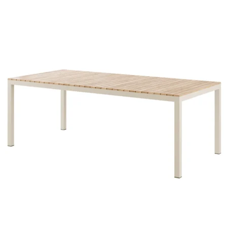 Cinas, Mood Extreme spisebord 100x208 cm sandgrå / teak