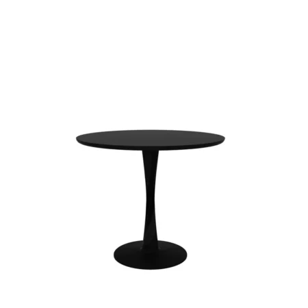 Ethnicraft Torsion spisebord Sortbejdset eg, Ø90 cm