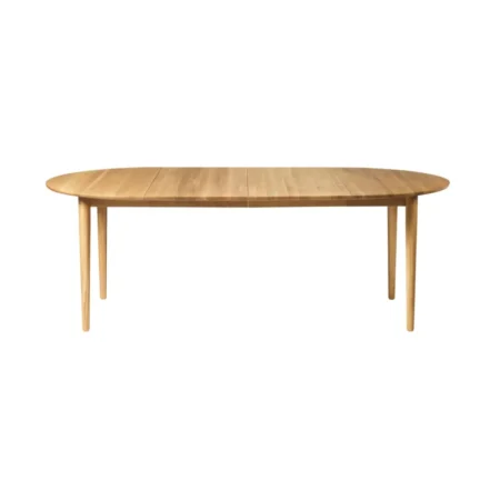 FDB Møbler C62E Bjørk spisebord 2 tillægsplader Oak solid oiled