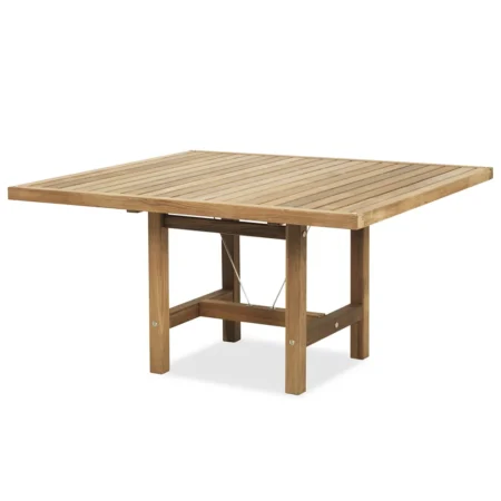 Fri Form, 120x128cm bord teak