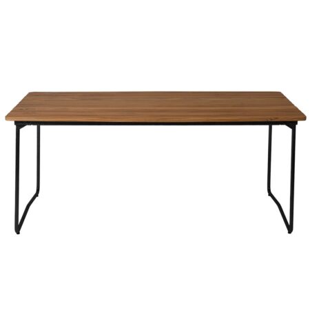 Grythyttan Stålmöbler, Bord B31 170 Ubehandlet teak / sort stel