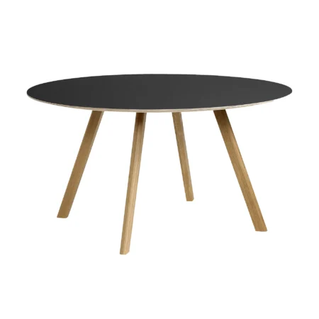 HAY CPH25 2.0 spisebord Ø140 cm Black laminate-lacquered oak