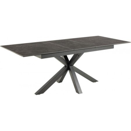 Heaven Spisebord Sort keramik 168cm kan udvides til 210 cm