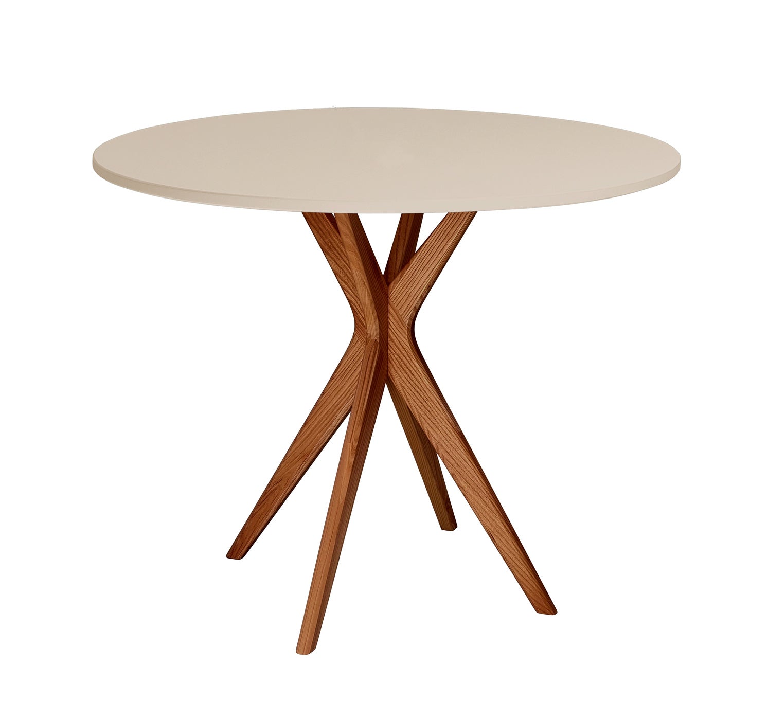 JUBI lille rundt spisebord diam. 70cm Oak Brown Beige JUBI lille rundt spisebord diam. 70cm Oak Brown Beige