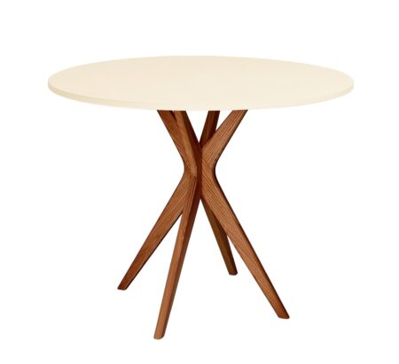 JUBI lille rundt spisebord diam. 70cm Oak Chalk White