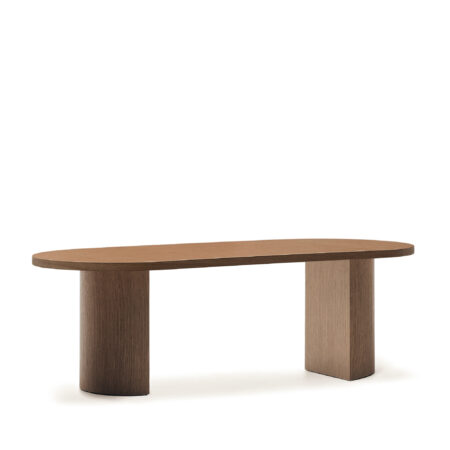 KAVE HOME Nealy spisebord, oval - mørk valnøddefinér (240x100)
