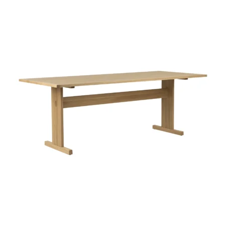 Mavis Arv spisebord 200x85 cm Hvidpigmenteret matlakeret eg