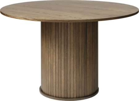 Nordique Design Nola rundt spisebord i røget egetræ Ø120 x H75 cm