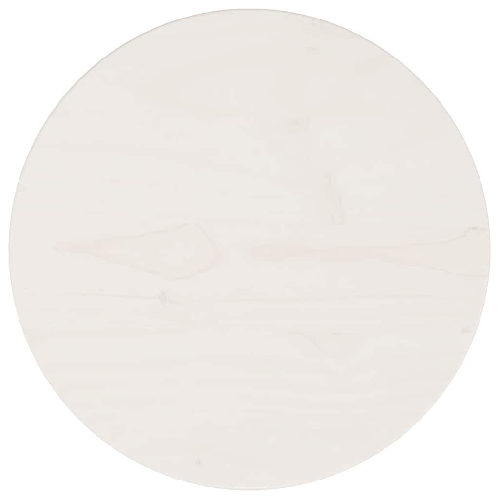 Rund bordplade 30 x 2,5 cm i massivt fyrretræ - hvid Rund bordplade 30 x 2,5 cm i massivt fyrretræ - hvid