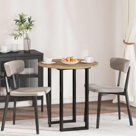 Rund bordplade i konstrueret træ 70 cm - Artisan-eg