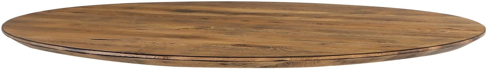 Rund bordplade til plankebord House of Sander Chicago massivt egetræ Ø180 cm vintage finish Rund bordplade til plankebord House of Sander Chicago massivt egetræ Ø180 cm vintage finish