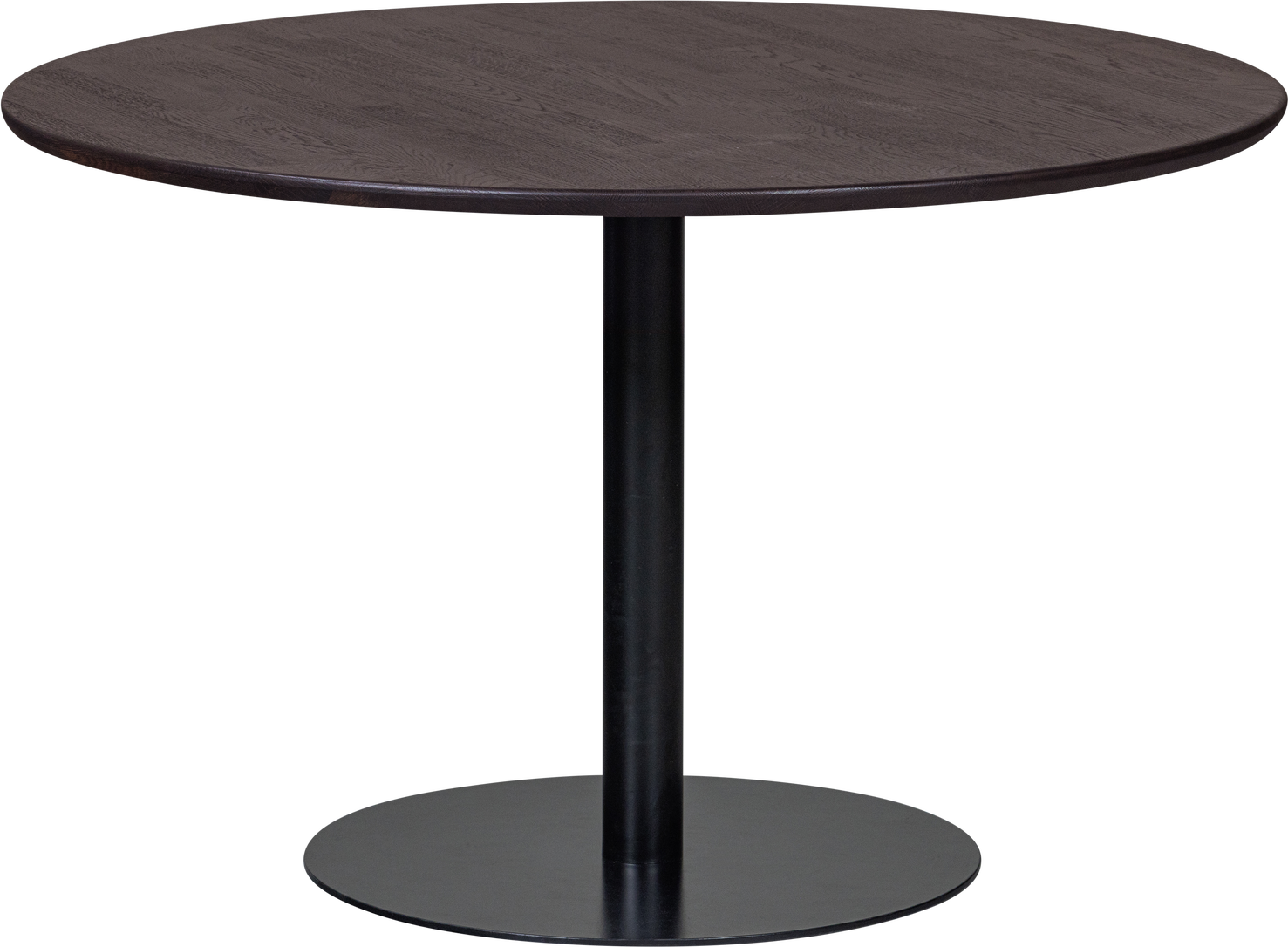 Rundt spisebord WOOOD Tablo Ø120 cm i egetræ, Mystic brun, let børstet, FSC Mix-certificeret Rundt spisebord WOOOD Tablo Ø120 cm i egetræ, Mystic brun, let børstet, FSC Mix-certificeret