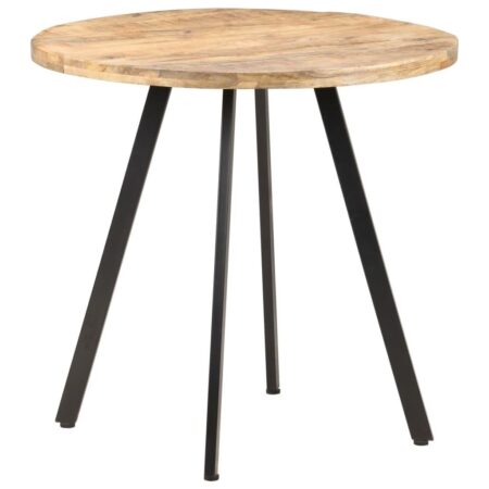 Rundt spisebord i ru mangotræ - 80 cm