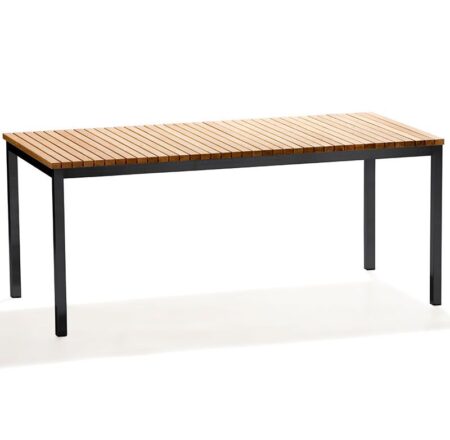 Skargaarden, Häringe Spisebord 95x214 cm Sort/Teak Skargaarden