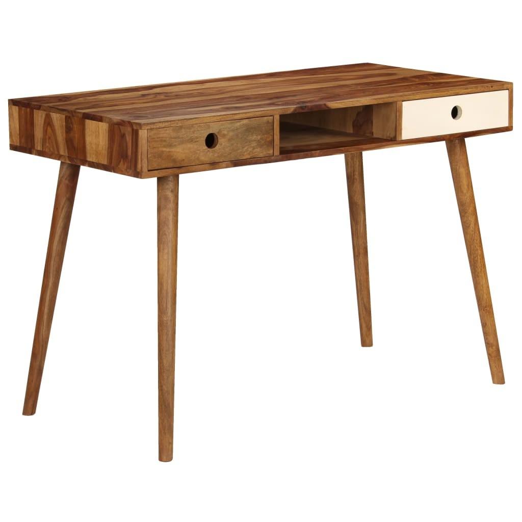Skrivebord i massivt akacietræ 110 x 55 x 76 cm Skrivebord i massivt akacietræ 110 x 55 x 76 cm