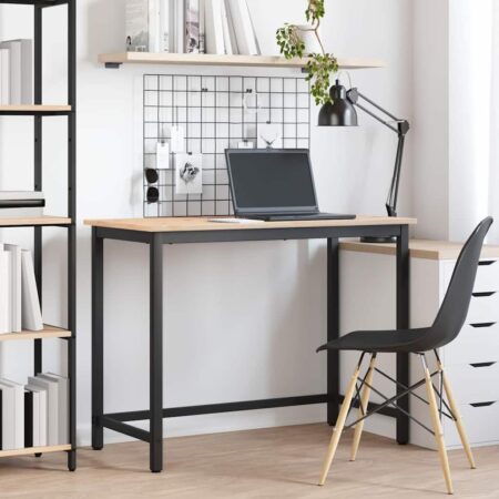 Skrivebord naturfarvet 100 x 50 x 77 cm