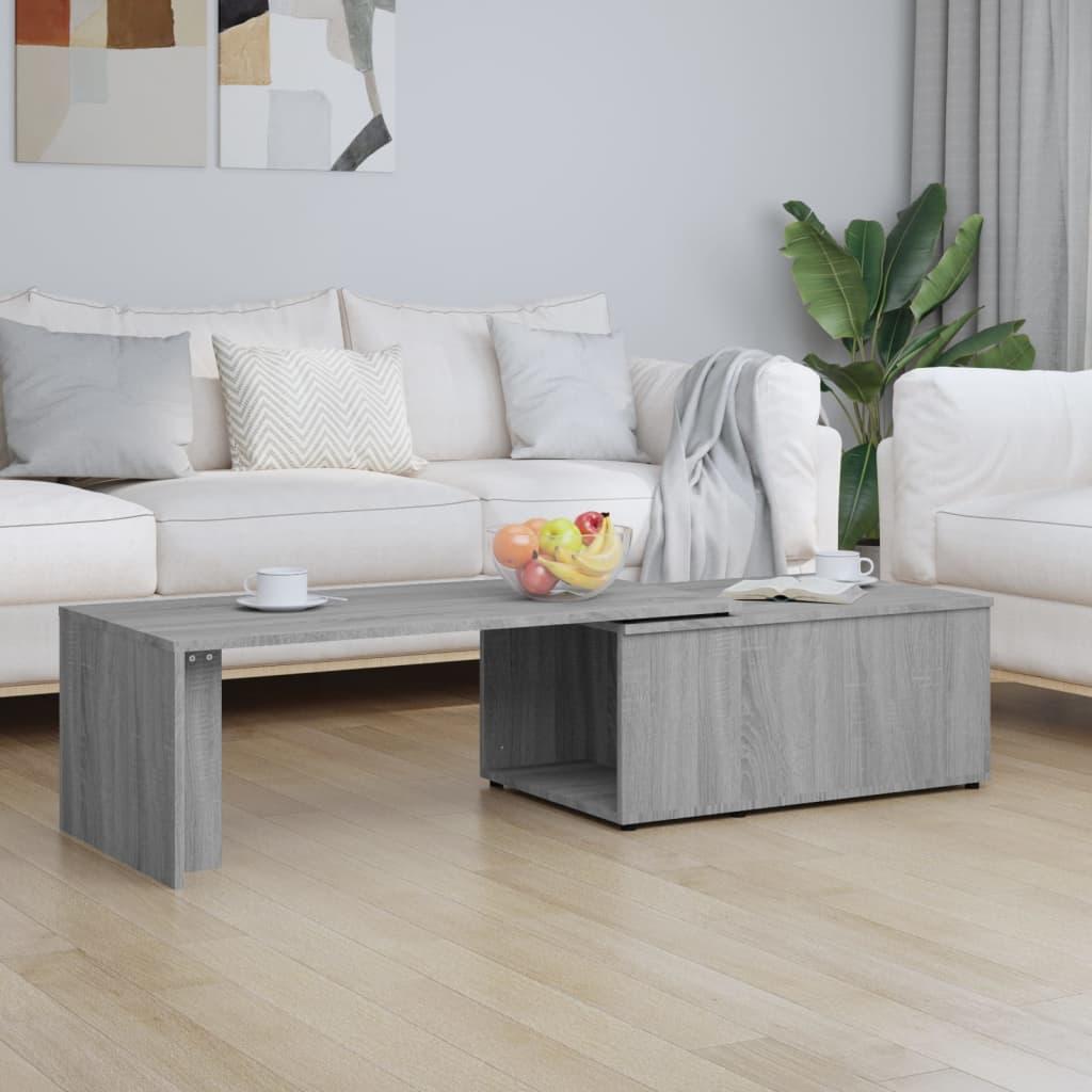 Sofabord med drejelig bordplade 150 x 50 x 35 cm - grå sonoma-eg Sofabord med drejelig bordplade 150 x 50 x 35 cm - grå sonoma-eg