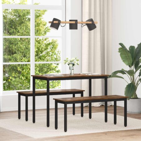 Spisebord 110 x 55 x 75 cm i konstrueret træ - røget eg