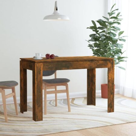 Spisebord 120 x 60 x 76 cm - røget egetræ