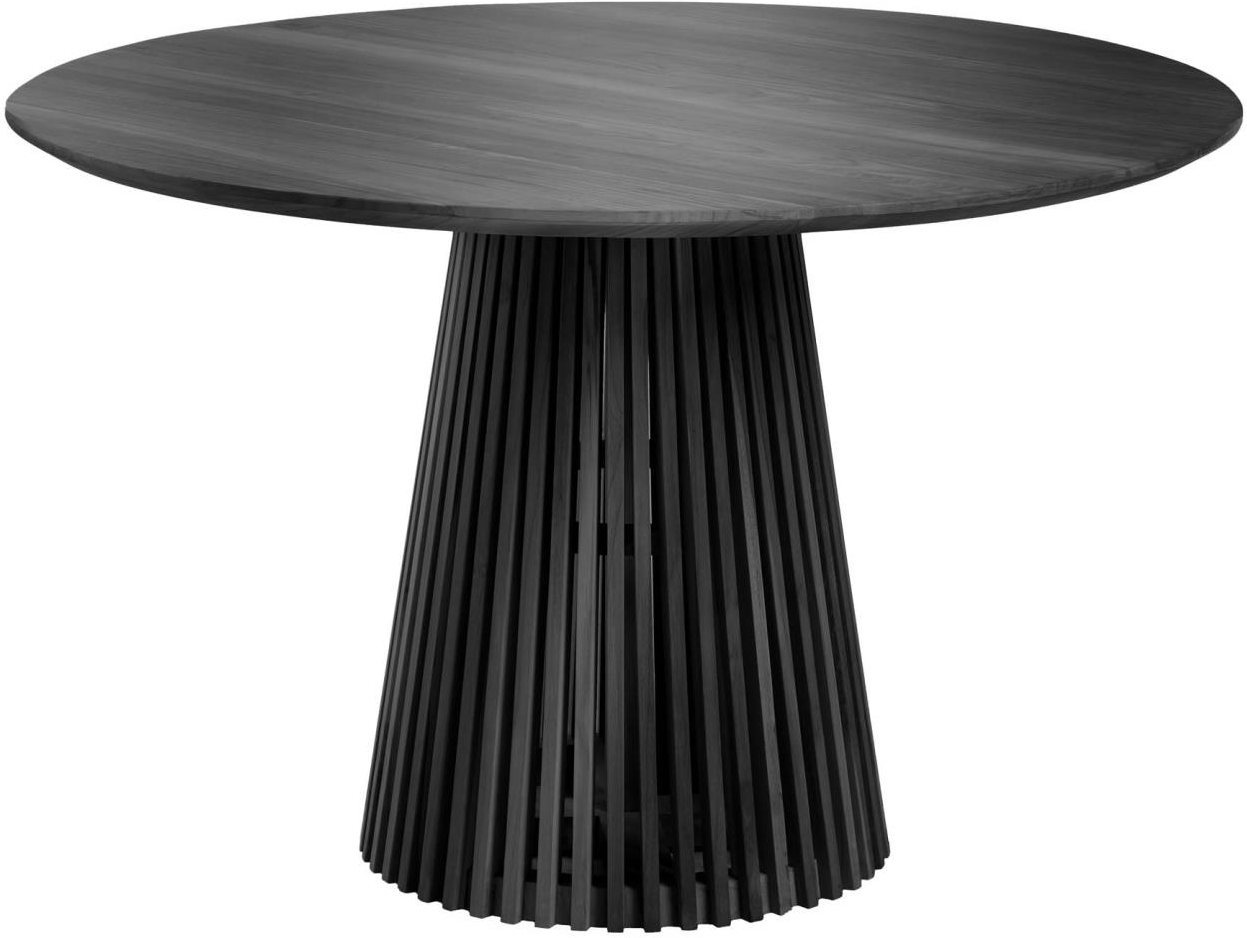 Spisebord Kave Home Jeanette Rund Ø120 cm Sort Massivt Mindi-Træ Til 6 Personer Spisebord Kave Home Jeanette Rund Ø120 cm Sort Massivt Mindi-Træ Til 6 Personer