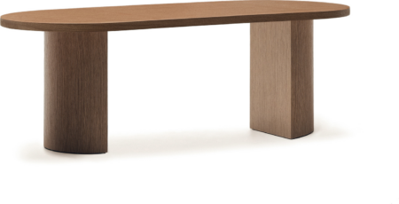 Spisebord Kave Home Nealy 200x100 cm mørk valnødfiner moderne